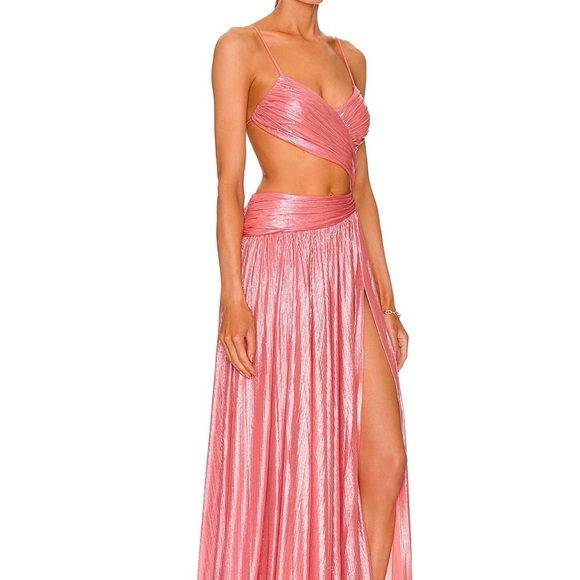 Retrofete Aglaia Dress in Calypso Coral - Picture 2 of 10